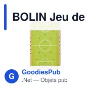 Jeu de football en bois personnalisable avec logo - BOLIN - Miniature 3
