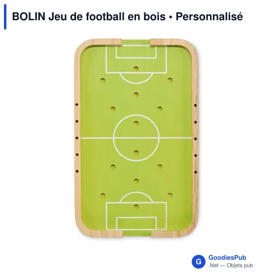 Jeu de football en bois personnalisable avec logo - BOLIN - Image 3
