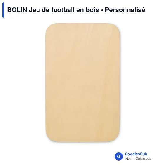 Jeu de football en bois personnalisable avec logo - BOLIN - Image 4
