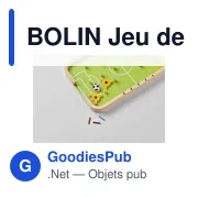 Jeu de football en bois personnalisable avec logo - BOLIN - Miniature 5