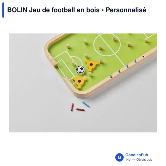 Jeu de football en bois personnalisable avec logo - BOLIN - Image 5