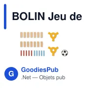 Jeu de football en bois personnalisable avec logo - BOLIN - Miniature 8