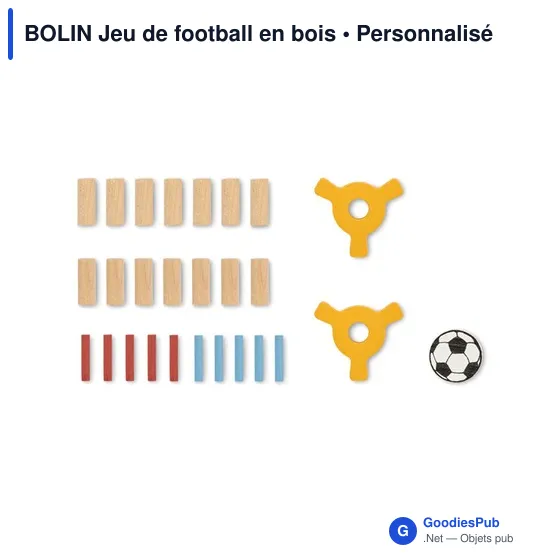Jeu de football en bois personnalisable avec logo - BOLIN - Image 8