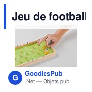 Jeu de football en bois personnalisable avec logo - BOLIN - Miniature 9