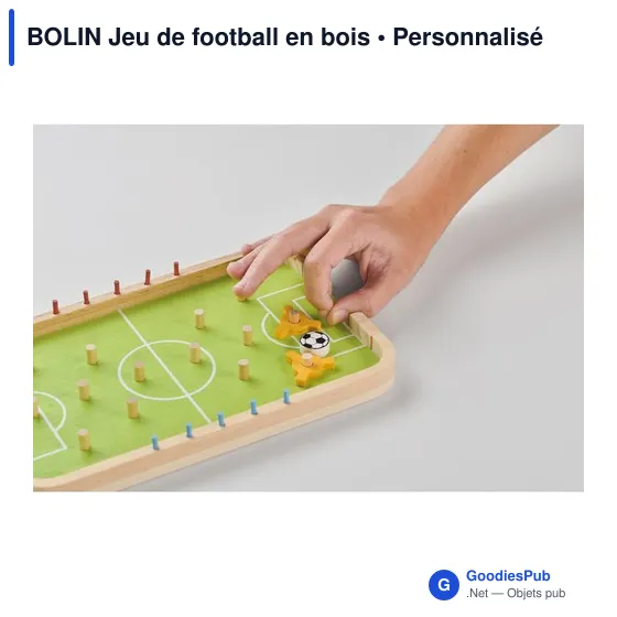 Jeu de football en bois personnalisable avec logo - BOLIN - Image 9