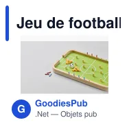 Jeu de football en bois personnalisable avec logo - BOLIN - Miniature 10