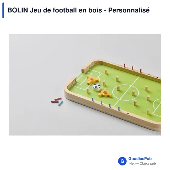 Jeu de football en bois personnalisable avec logo - BOLIN - Image 10