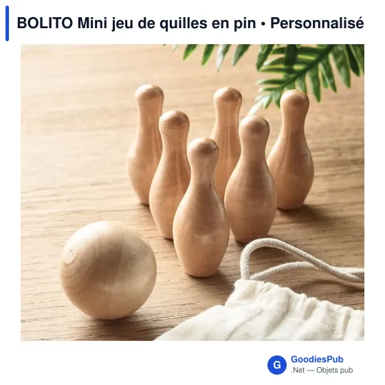 BOLITO Mini jeu de quilles en pin - Image 5