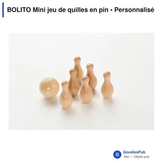 BOLITO Mini jeu de quilles en pin - Image 6