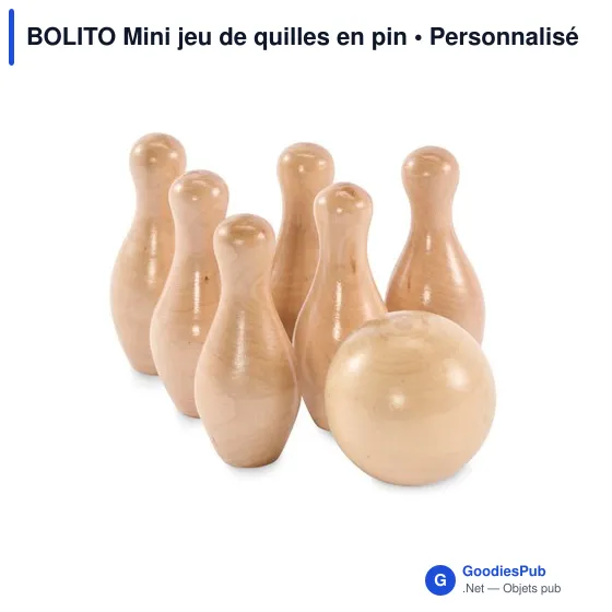 BOLITO Mini jeu de quilles en pin - Image 7