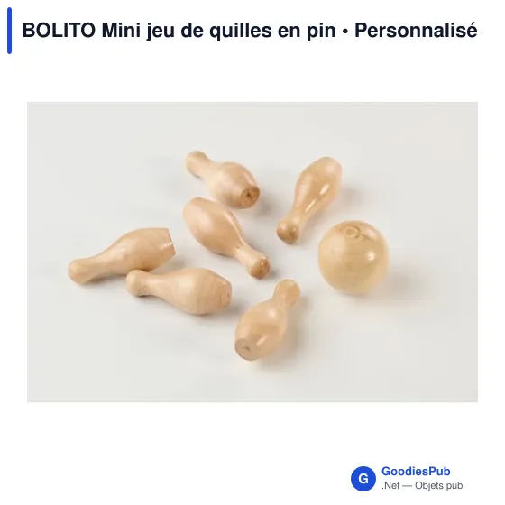 BOLITO Mini jeu de quilles en pin - Image 9