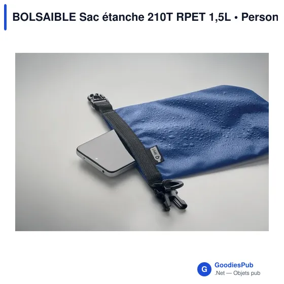 BOLSAIBLE Sac étanche 210T RPET 1,5L - Image 5