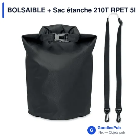BOLSAIBLE + Sac étanche 210T RPET 5L