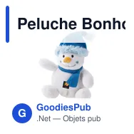 Peluche Bonhomme de Neige personnalisable avec logo - Brennan - Miniature 6