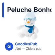 Peluche Bonhomme de Neige personnalisable avec logo - Brennan - Miniature 7