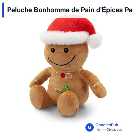 Peluche Bonhomme de Pain d'Épices Personnalisable avec Logo | Pebbles