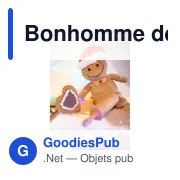 Peluche Bonhomme de Pain d'Épices Personnalisable avec Logo | Pebbles - Miniature 2