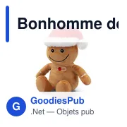 Peluche Bonhomme de Pain d'Épices Personnalisable avec Logo | Pebbles - Miniature 3