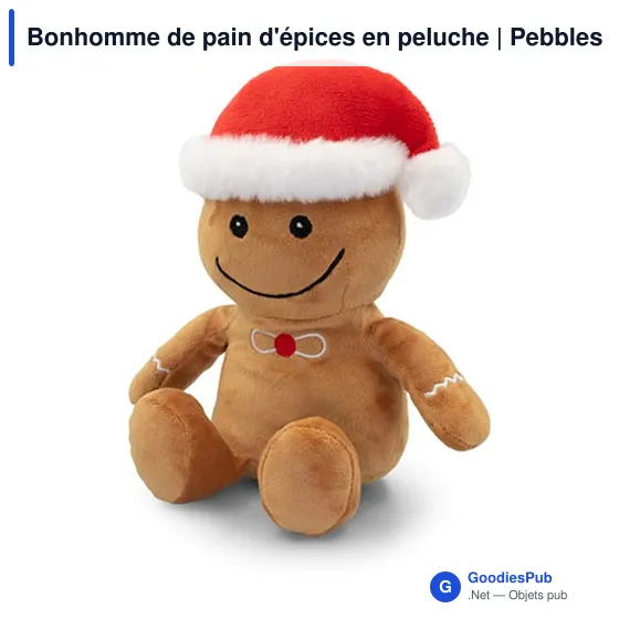 Peluche Bonhomme de Pain d'Épices Personnalisable avec Logo | Pebbles - Image 3