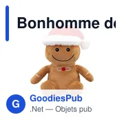 Peluche Bonhomme de Pain d'Épices Personnalisable avec Logo | Pebbles - Miniature 4