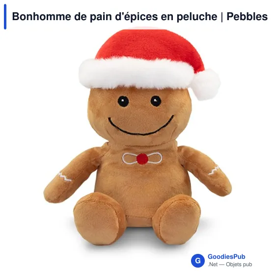 Peluche Bonhomme de Pain d'Épices Personnalisable avec Logo | Pebbles - Image 4