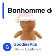 Peluche Bonhomme de Pain d'Épices Personnalisable avec Logo | Pebbles - Miniature 5