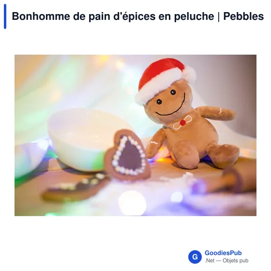 Peluche Bonhomme de Pain d'Épices Personnalisable avec Logo | Pebbles - Image 6
