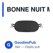 BONNE NUIT Masque de voyage - Miniature 3