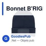 Bonnet d'hiver personnalisable B'RIGHT avec logo - Miniature 2