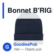 Bonnet d'hiver personnalisable B'RIGHT avec logo - Miniature 4