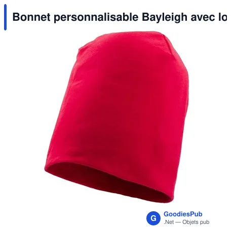 Bonnet personnalisable Bayleigh avec logo - Accessoire textile