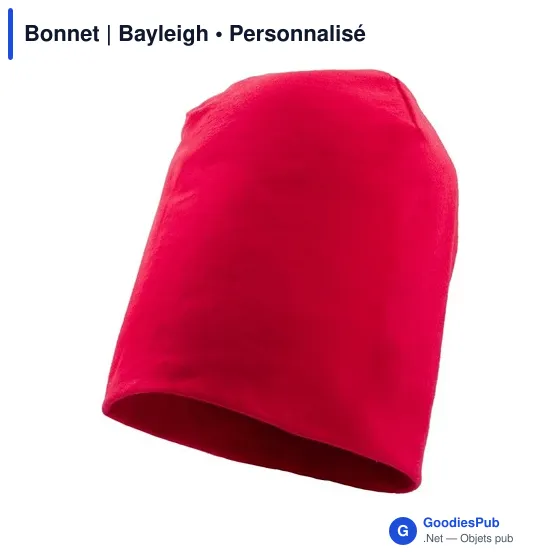 Bonnet personnalisable Bayleigh avec logo - Accessoire textile - Image 1