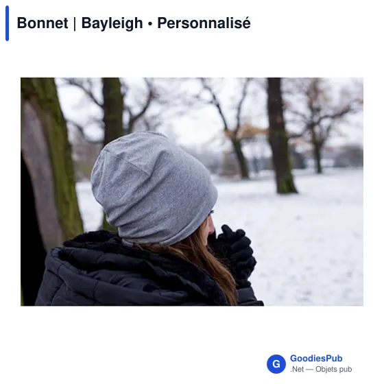 Bonnet personnalisable Bayleigh avec logo - Accessoire textile - Image 2