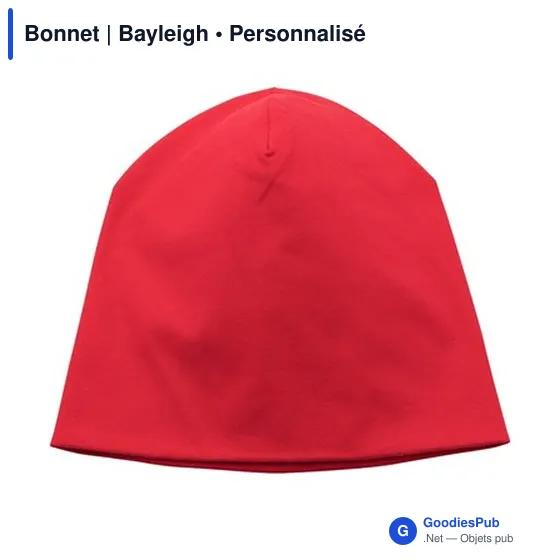 Bonnet personnalisable Bayleigh avec logo - Accessoire textile - Image 3