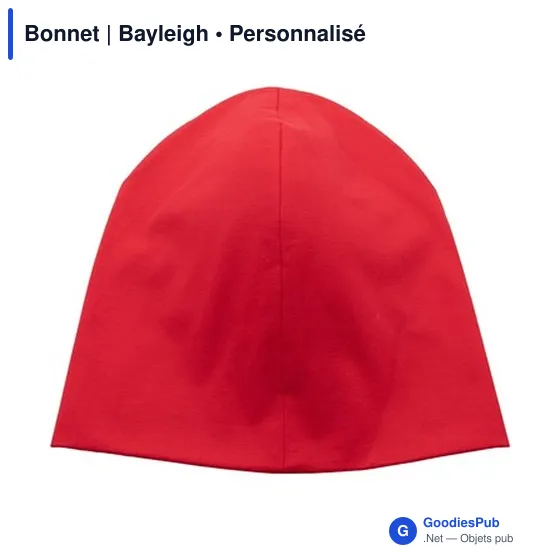 Bonnet personnalisable Bayleigh avec logo - Accessoire textile - Image 4