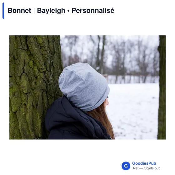 Bonnet personnalisable Bayleigh avec logo - Accessoire textile - Image 7