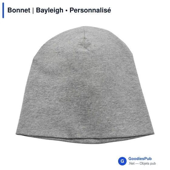 Bonnet personnalisable Bayleigh avec logo - Accessoire textile - Image 10