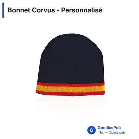 Bonnet personnalisable en coton avec logo - Bonnet Corvus