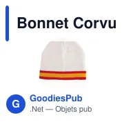 Bonnet personnalisable en coton avec logo - Bonnet Corvus - Miniature 2