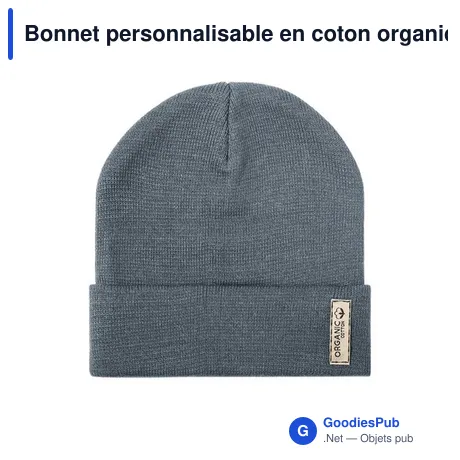 Bonnet personnalisable en coton organique avec logo - Bonnet Daison