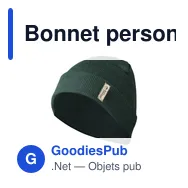 Bonnet personnalisable en coton organique avec logo - Bonnet Daison - Miniature 11