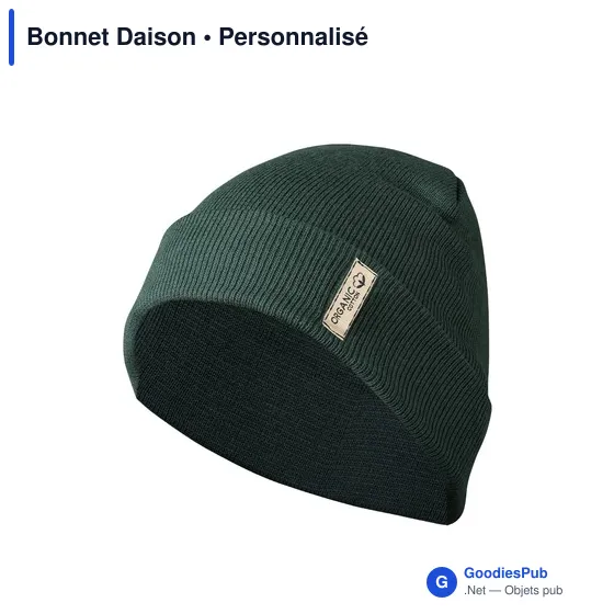 Bonnet personnalisable en coton organique avec logo - Bonnet Daison - Image 8