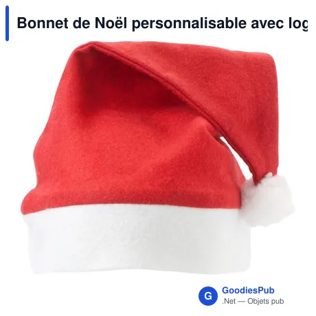 Bonnet de Noël personnalisable avec logo - Rudolf