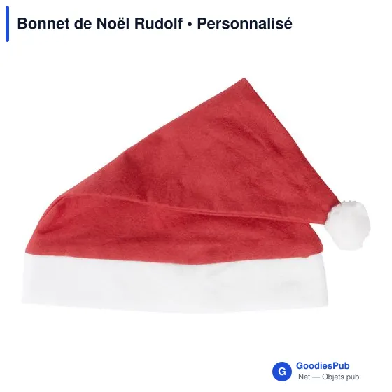 Bonnet de Noël personnalisable avec logo - Rudolf - Image 2