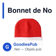 Bonnet de Noël personnalisable avec logo - Eleni - Miniature 1