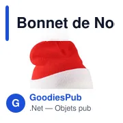 Bonnet de Noël personnalisable avec logo - Eleni - Miniature 2