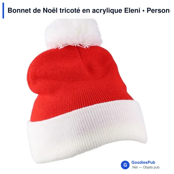 Bonnet de Noël personnalisable avec logo - Eleni - Image 2