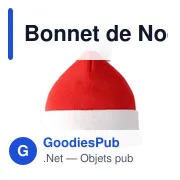 Bonnet de Noël personnalisable avec logo - Eleni - Miniature 3