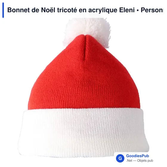 Bonnet de Noël personnalisable avec logo - Eleni - Image 3