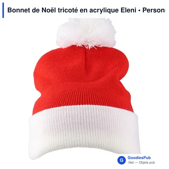 Bonnet de Noël personnalisable avec logo - Eleni - Image 4